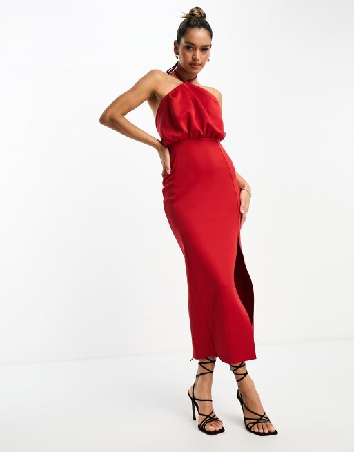 Asos red formal clearance dress