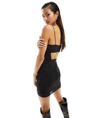 princess polly baby blue dress Cleobella Lacey Mini Dress in Black