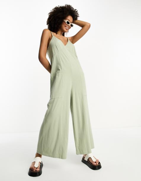 Beachside Love - Ankle Length Strappy Jumpsuit for Women