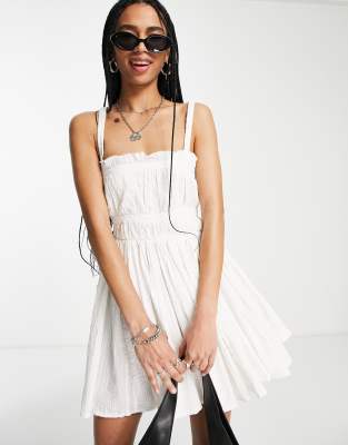 white strappy sundress