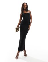 Asos design velvet 2024 square neck maxi dress