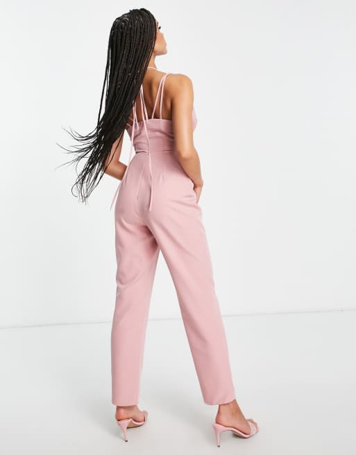 Pink cheap jumpsuit asos