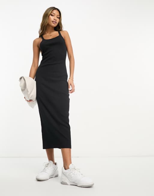 Black tank 2025 dress midi