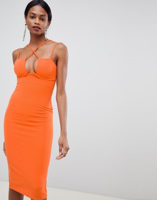 orange dress asos