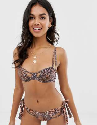 strappy underwire bikini top