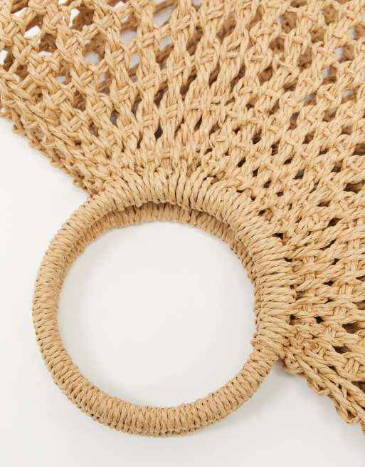 ASOS DESIGN straw basket bag