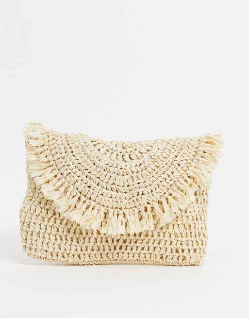 ASOS DESIGN straw clutch bag ASOS