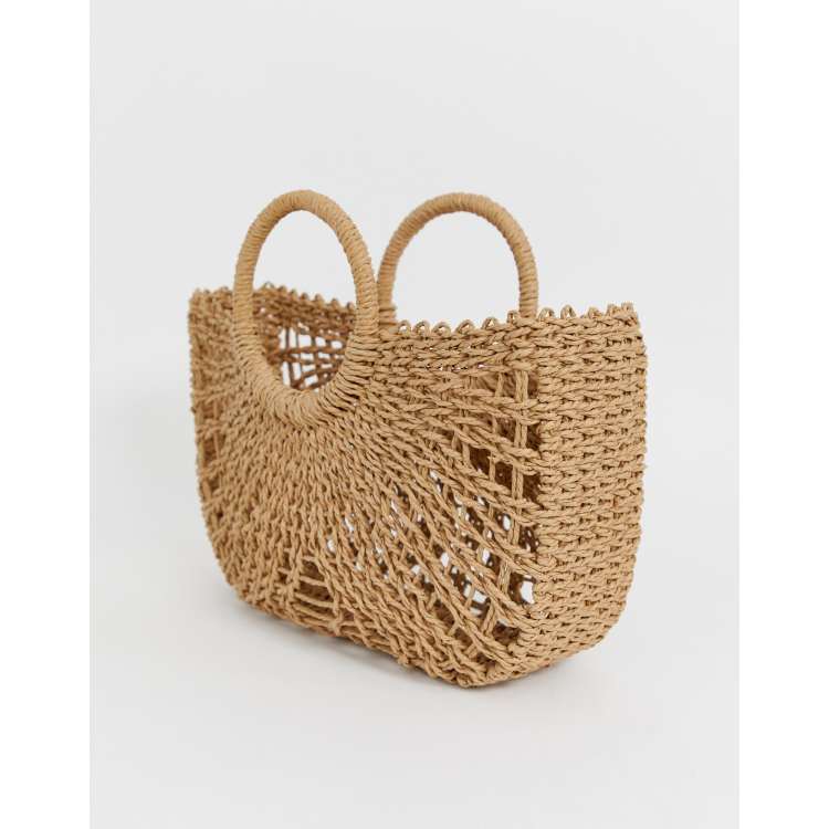 Wicker outlet bag asos