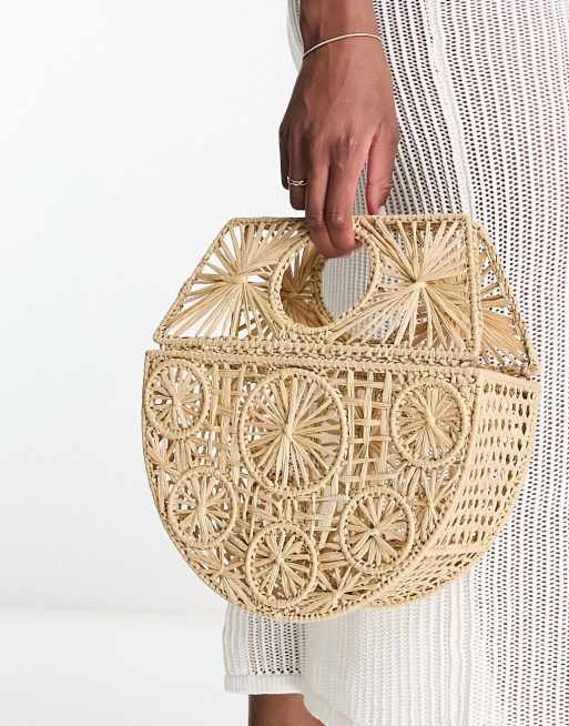 Basket weave 2024 clutch bag