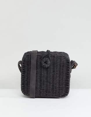 black basket bag