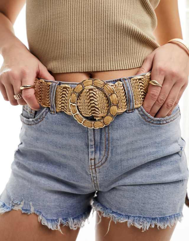 ASOS DESIGN - straw waist and hip jeans belt