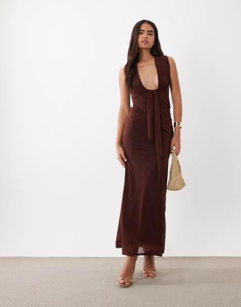 asos brown long dress Page 8 - Brown Maxi Dresses | Light & Dark Brown Long Dresses