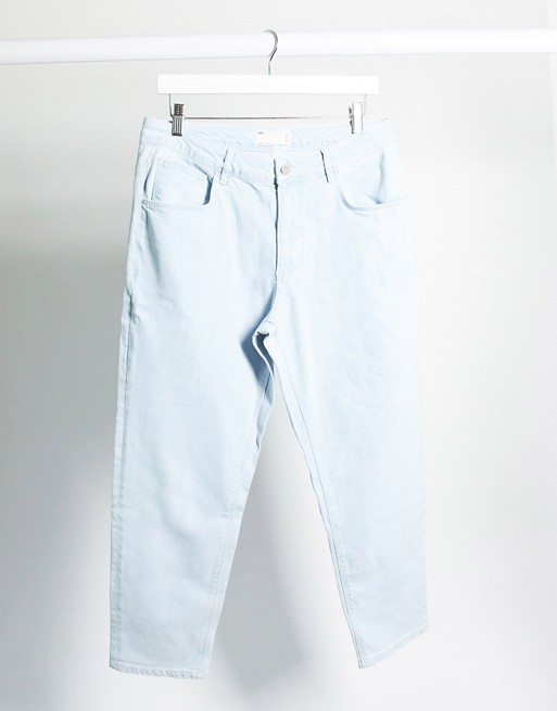 ASOS DESIGN stretch classic jean in light wash blue