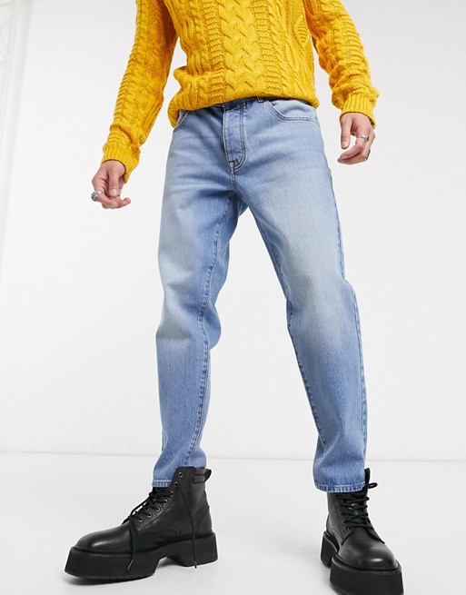 ASOS DESIGN stretch classic jeans in vintage mid wash