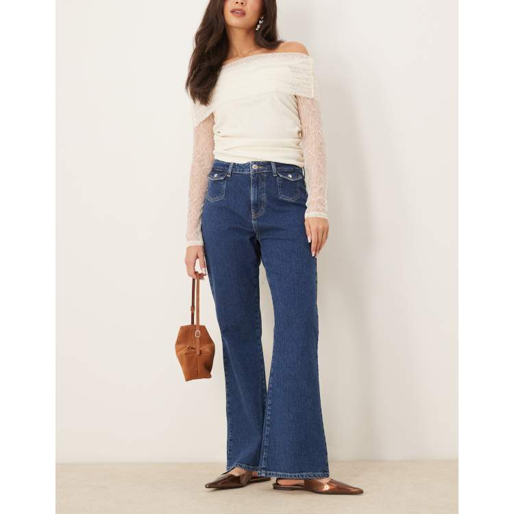 アパルトモン　Indigo Stretch Flare Denim 207772710-1-blue?$n_750w$&wid=