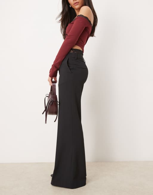 【関税込み】Tailored trousers with centre-back slit Buy Black Tailored Slim Trousers from Next USA