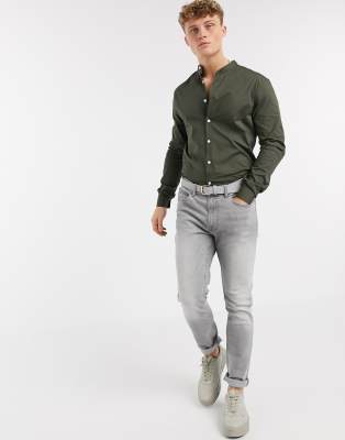 asos khaki shirt