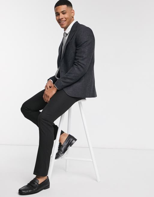 ASOS DESIGN stretch skinny fit shirt in white, 4 of 4