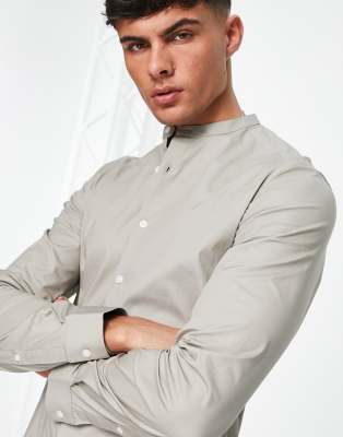 asos design stretch slim shirt