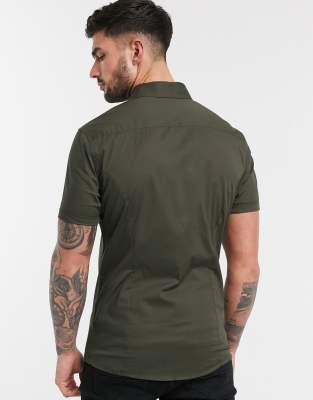 asos khaki shirt