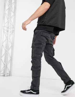 slim cargo jeans