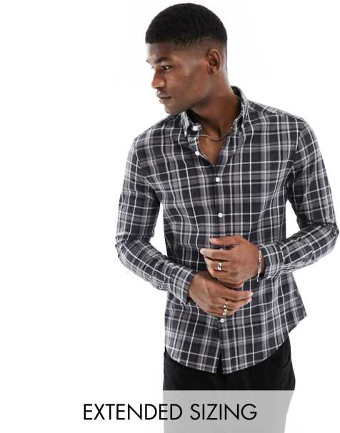 Mens slim deals fit casual shirts