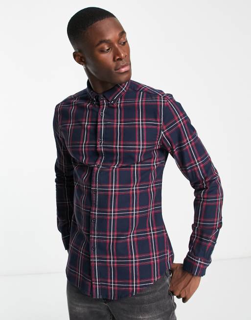 Asos mens shirts slim hot sale fit