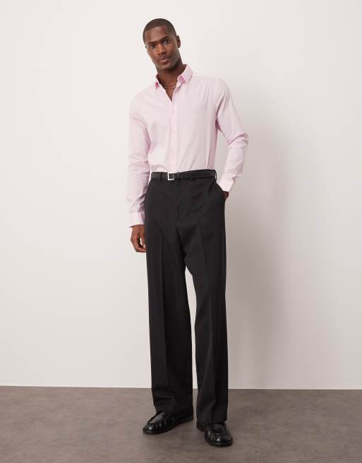 ASOS DESIGN - Stretch slim-fit overhemd in roze, 4 van 4