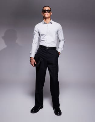 asos design stretch slim shirt