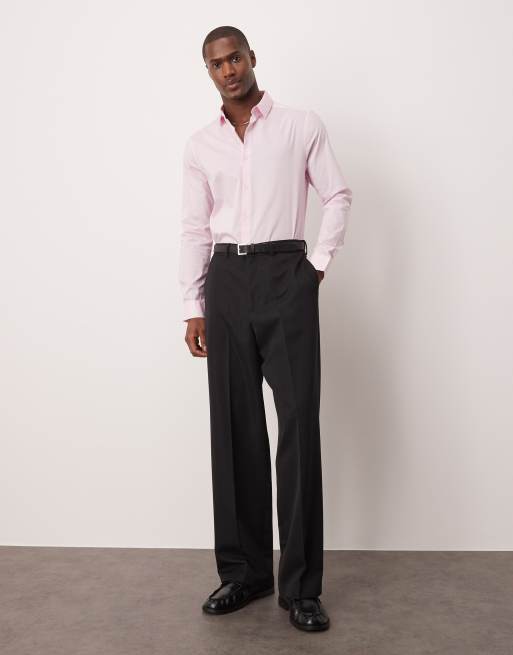 Pink business dress shirt