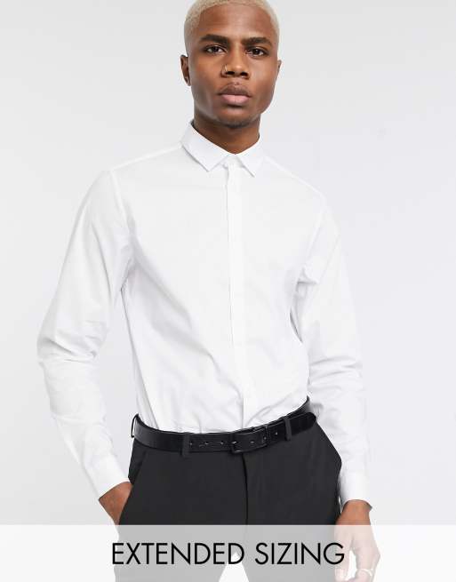 Slim-fit shirt with stretch