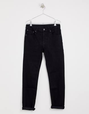 black stretch slim jeans