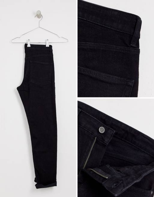 ASOS DESIGN stretch slim jeans in black, 4 of 4