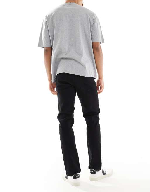 ASOS DESIGN stretch slim jeans in black 