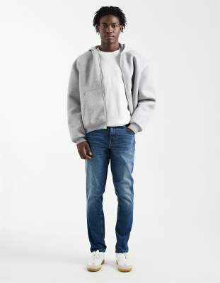 ASOS DESIGN ASOS DESIGN stretch slim jeans in dark wash blue