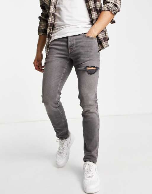 Asos grey best sale skinny jeans