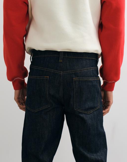 ASOS DESIGN stretch slim jeans in raw indigo, 5 of 5
