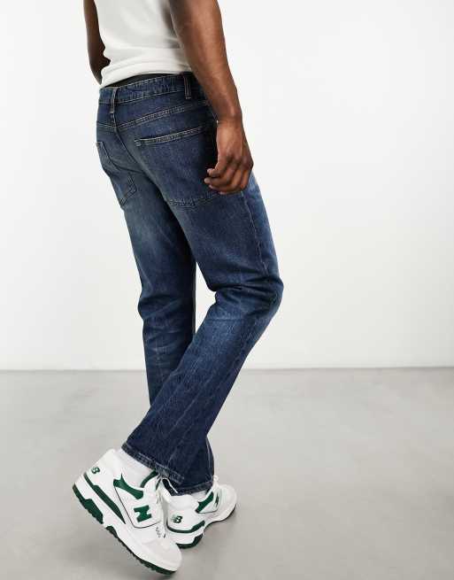 ASOS DESIGN stretch slim jeans in vintage dark wash ASOS