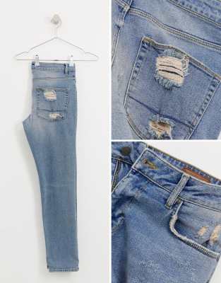 vintage light wash jeans