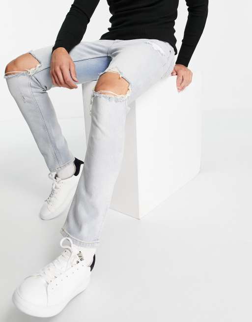 Asos ripped jeans mens top