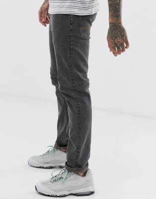 black stretch slim jeans