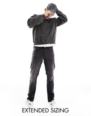 ASOS DESIGN stretch slim jeans in washed black - ASOS Price Checker