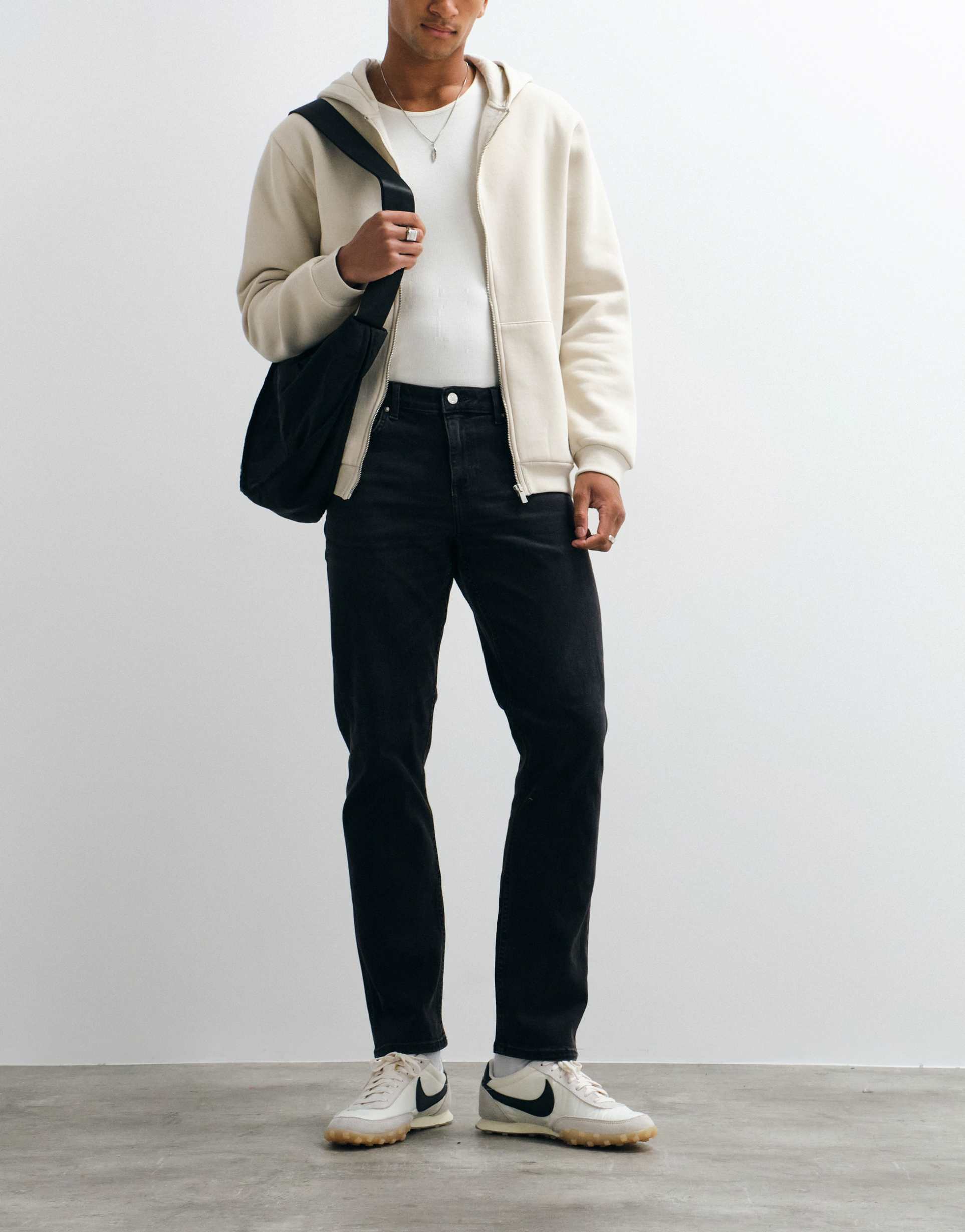 ASOS DESIGN stretch slim jeans in washed black