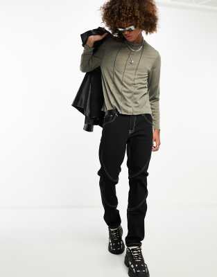 asos design stretch slim shirt