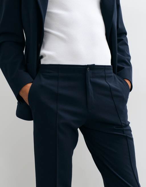 ASOS DESIGN stretch slim kostymbyxor i marinblått, 2 av 5