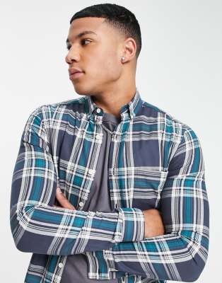 asos design stretch slim shirt