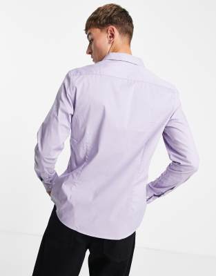 asos design stretch slim shirt