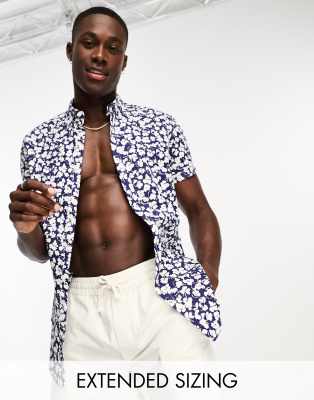 asos design stretch slim shirt