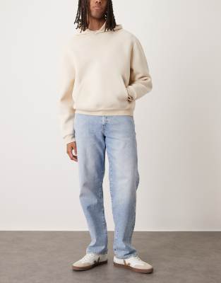 Asos Design Stretch Straight Jeans In Blue