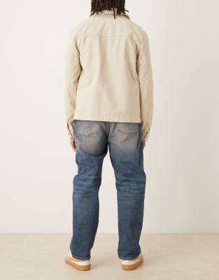 Asos Design Stretch Straight Leg Jeans In Multi